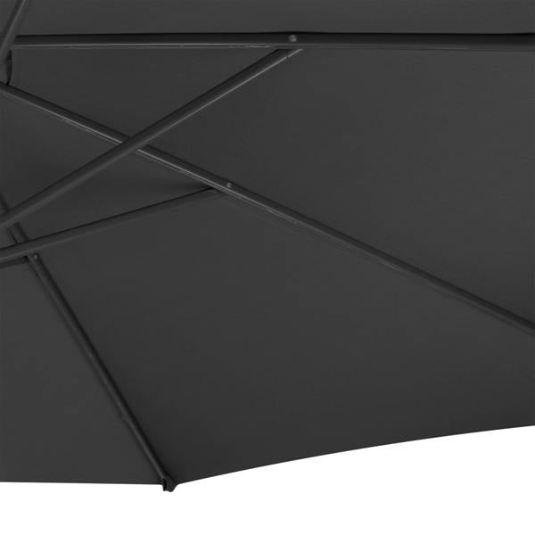 Jardi Cantilever Parasol 3m With Full Fan Base – Grey