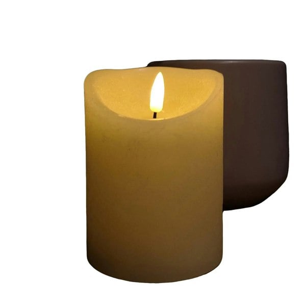 Samuel Alexander 12.5cm Battery Operated Flickering LED Candle Christmas Decoration with Timer