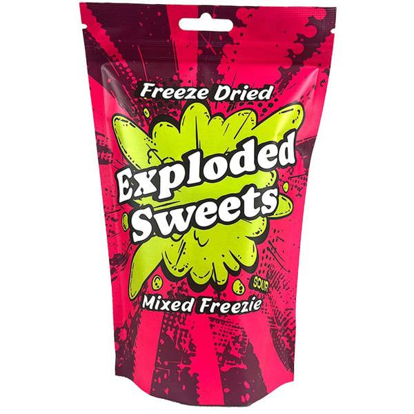 Exploded Sweets Freezie Bag - Sour| Exploded Sweets | Freeze Dried Sweets UK