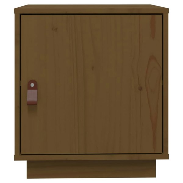 Berkfield Bedside Cabinet Honey Brown 40x34x45 cm Solid Wood Pine
