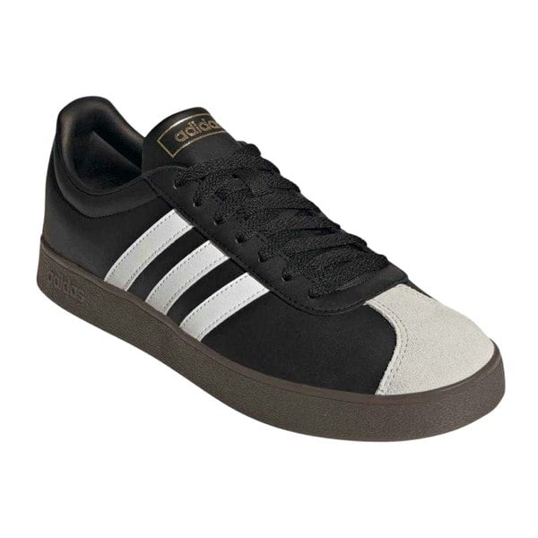 Adidas Mens VL Court 2.0 Suede Trainers - Black