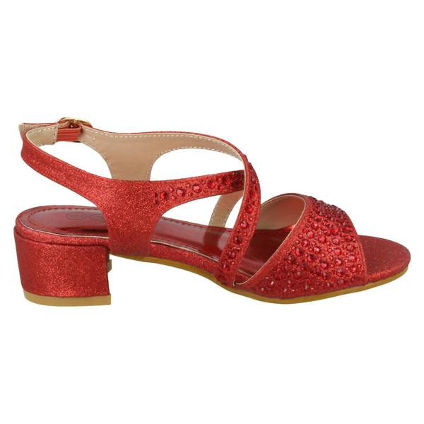 Spot On Girls Spot On Mid Heel Mule Sandals H1105