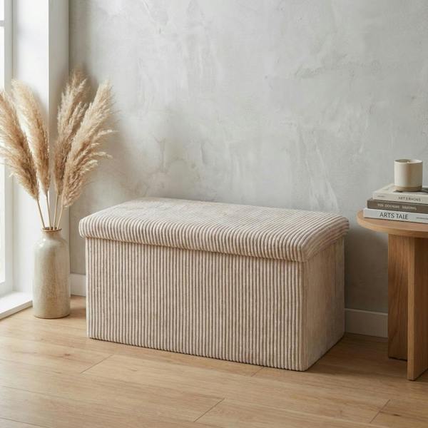 Garden Greatness Maison Neutral Soft Touch Ottoman Storage
