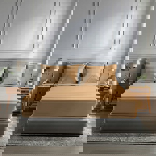 Snug City Microfibre Soft Touch Fitted Sheet 40cm Extra Deep Skirt Plain Dyed Bed Linen