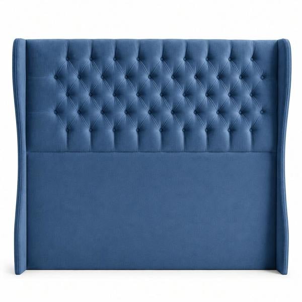 Great British Beds Mulberry Headboard - Blue Plush
