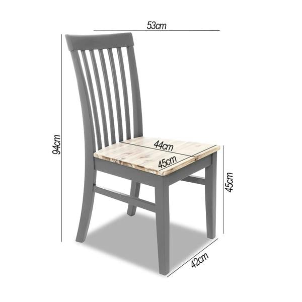 Statement Furniture Florence Wooden Dining Chair with Acacia Wood Seat