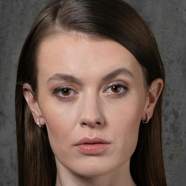 Sterling Silver Mini Silver Huggie Hoop Earrings for Women - namana.london