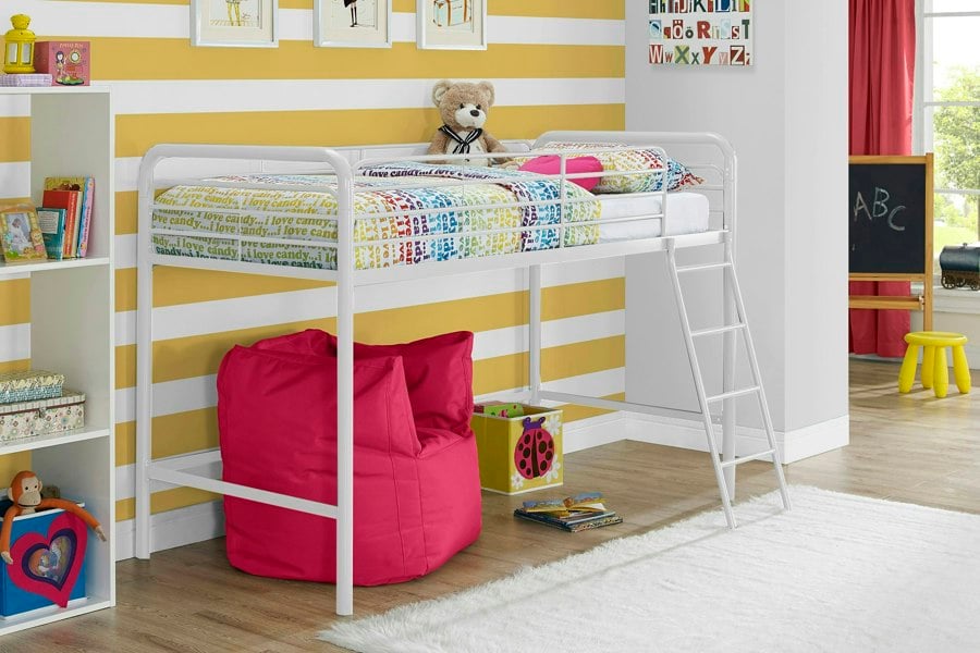 Dorel Home Midsleeper Bunk Bed White - Single