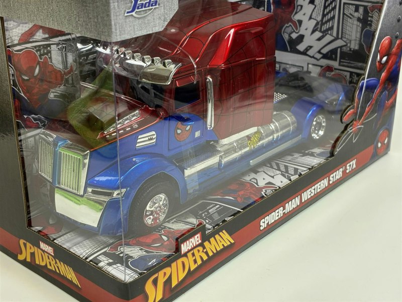 MCSlots Spiderman Western Star 57X 1:24 Scale Jada 35408