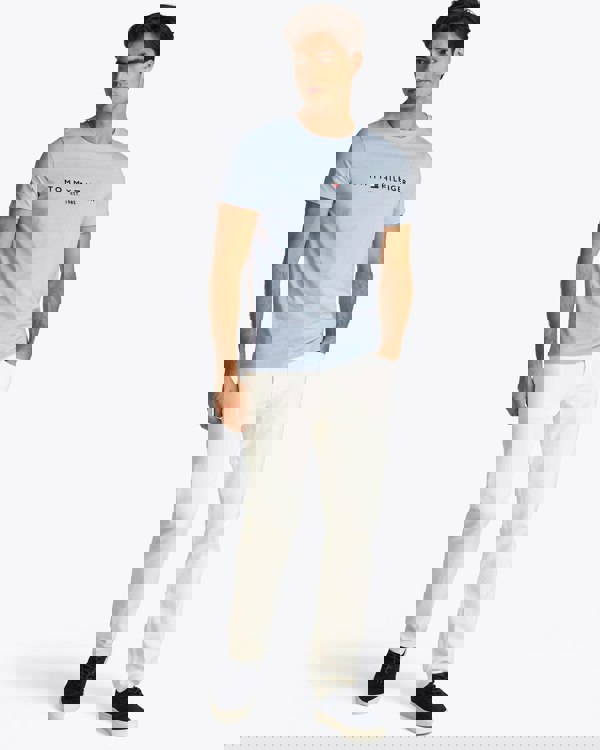 Tommy Hilfiger Tommy Logo Basic Mens T-Shirt - Breezy Blue