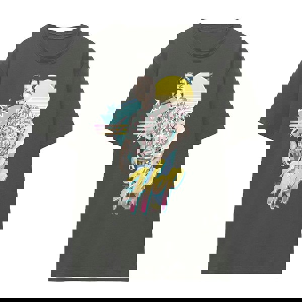 Stranger Things Womens 80s Jim Hopper T-Shirt - Charcoal