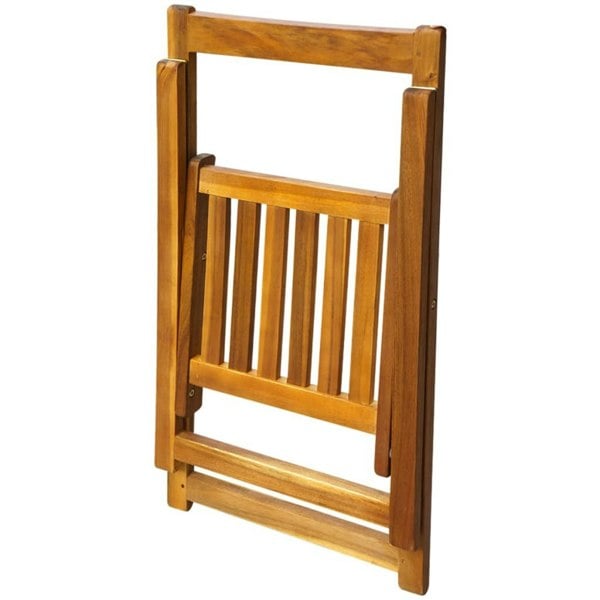 Berkfield 5 Piece Folding Outdoor Dining Set Solid Acacia Wood
