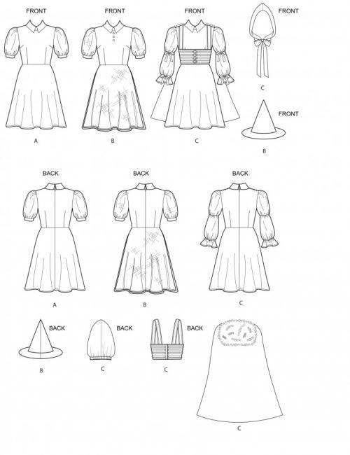 Simplicity Sewing Pattern 9006, Costumes for Women, H5 (6-8-10-12-14) - Intermediate