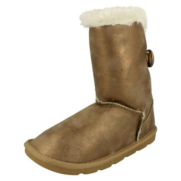 Spot On Girls Spot On Faux Fur Lined Winter Boots