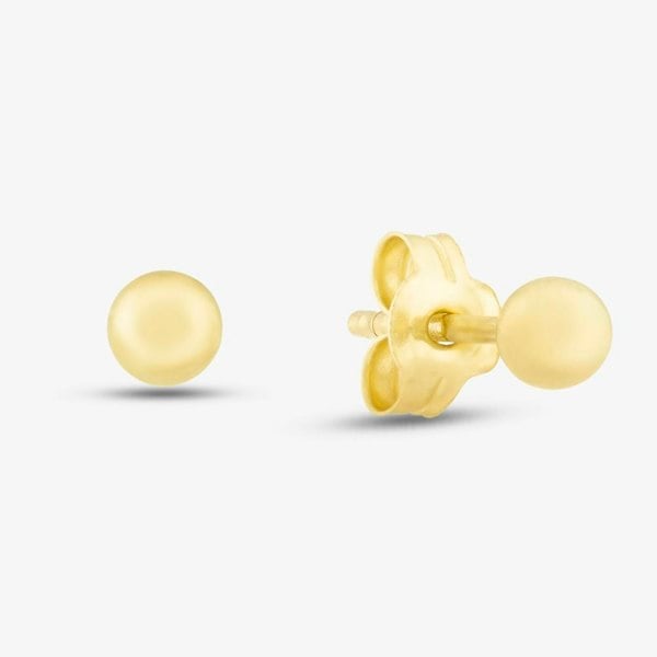 T. H. Baker 9ct Yellow Gold Polished 3mm Ball Stud Earrings 1.55.0573