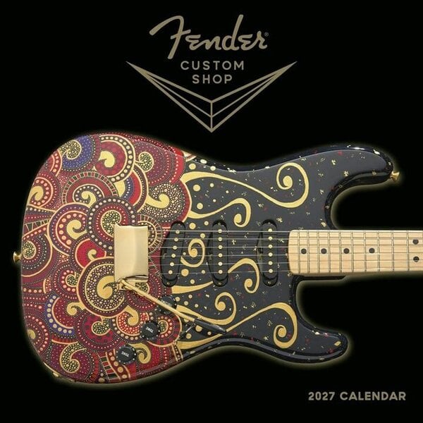 Fender Custom Shop, Guitar Calendar 2027, Wall Calendars, Month To View, Entertainment, Gift