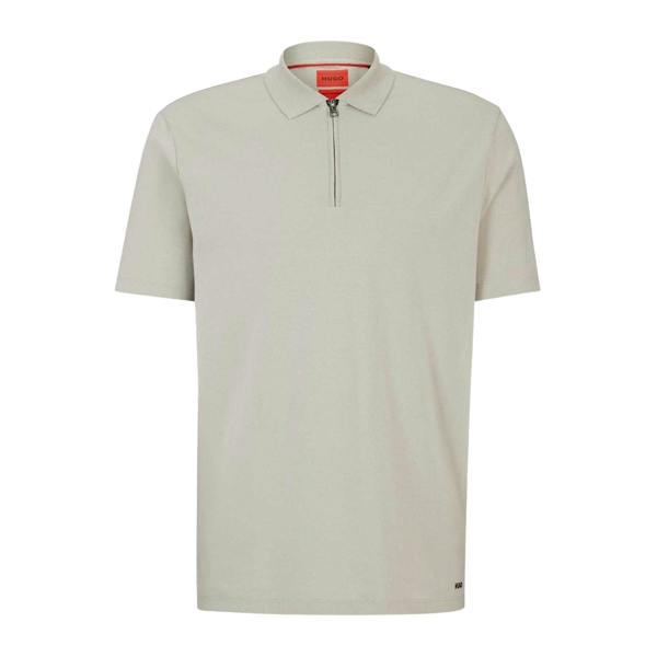 Hugo Boss Mens Fabric Polo Shirt - Pastel Grey - 