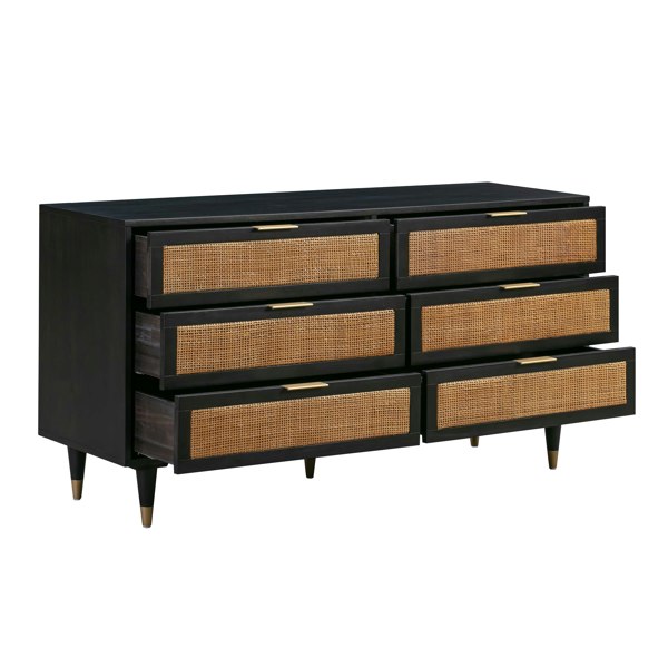 Furniture Edit Sierra Noir 6 Chest Of Drawers Dresser