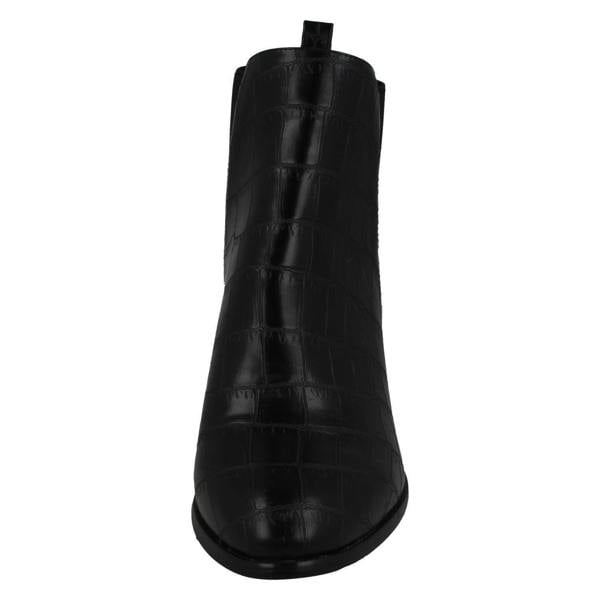 Spot On Ladies Spot On Mid Chunky Heel Ankle Boots F51090