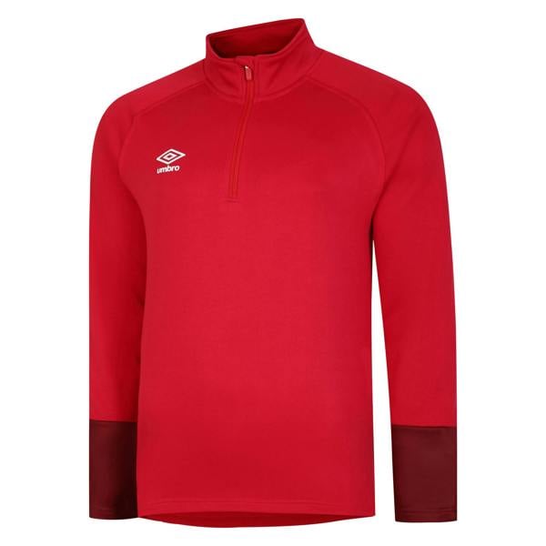 Umbro Mens Total Training Track Jacket - Vermillion/Biking Red/Black - 