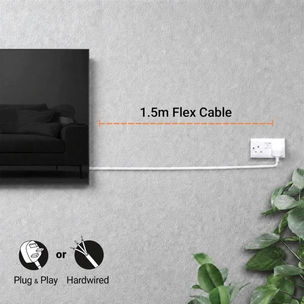 Mirrorstone Heating 580W Quartz Glass Wi-Fi Infrared Heating Panel (Available In Black Or White)