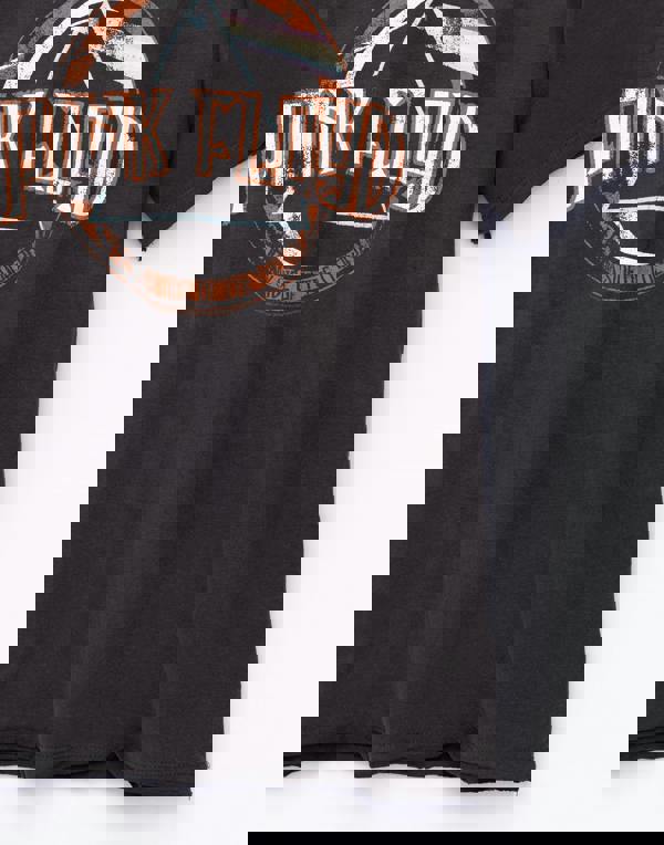 Amplified Clothing Mens Grey Pink Floyd Short Sleeved T-Shirt