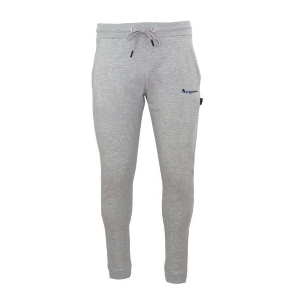 Aquascutum Mens Logo Jogging Bottoms - Grey - 