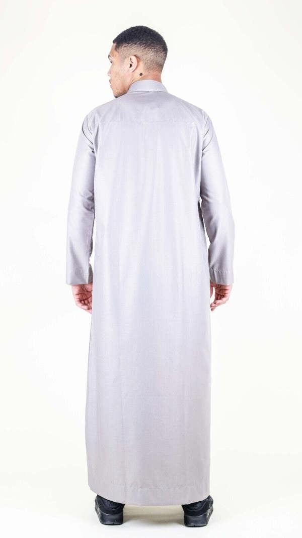 Infinity Leather Mens Thobe Jubba Saudi Islamic Arabic Eid Cotton Kaftan Jubbah Umrah Robe