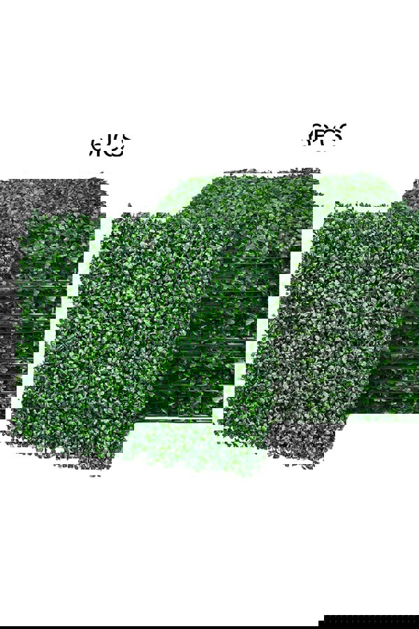 Living and Home 6 Pcs Artificial Boxwood Plant Panel Wall Decoration Privacy Hedge Screen