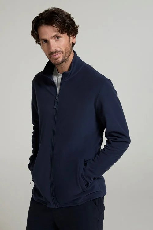 Mountain Warehouse Mens Camber Fleece Jacket - Navy