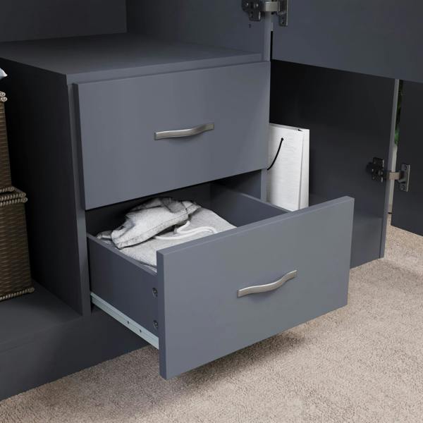 Vida Designs Riano 3 Door 2 Drawer Mirrored Wardrobe