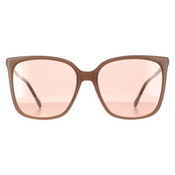 Jimmy Choo Sunglasses SCILLA/S FWM 2S Nude Pink Flash Silver Mirror