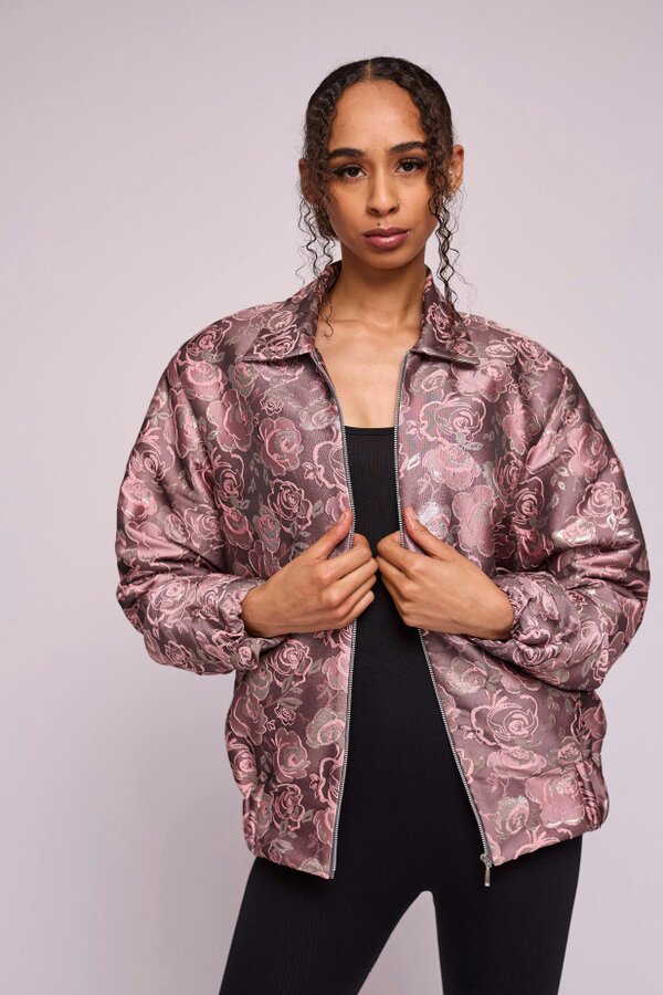 Lioness by TF Dusky Silvery Flora Bomber Jacket