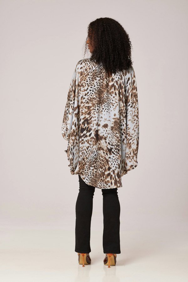 Lioness by TF Silk Sapphire Safari Tunic