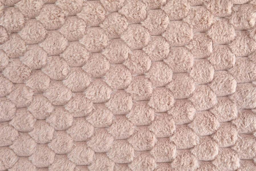 Lush Faux Rabbit Fur Blush Throw 127x152cm