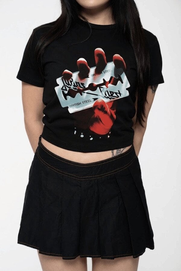 Judas Priest British Steel Crop Top