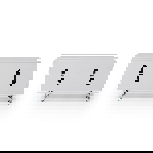 Dorel Home Apollo TV-Stand with 2 Doors White