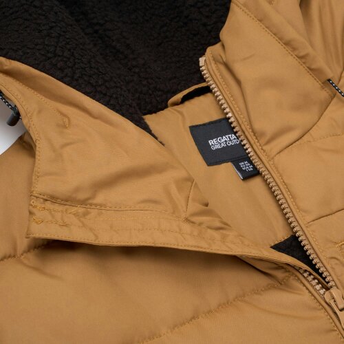 Regatta Mens Frankie Padded Jacket - Rich Tan/Black