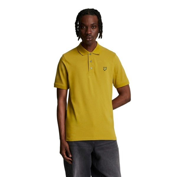 Lyle & Scott Mens Plain Polo Shirt - Ellaness Gold