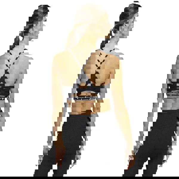 Adidas Womens/Ladies Aeroreact Light Support Training Sports Bra - Black/White - 