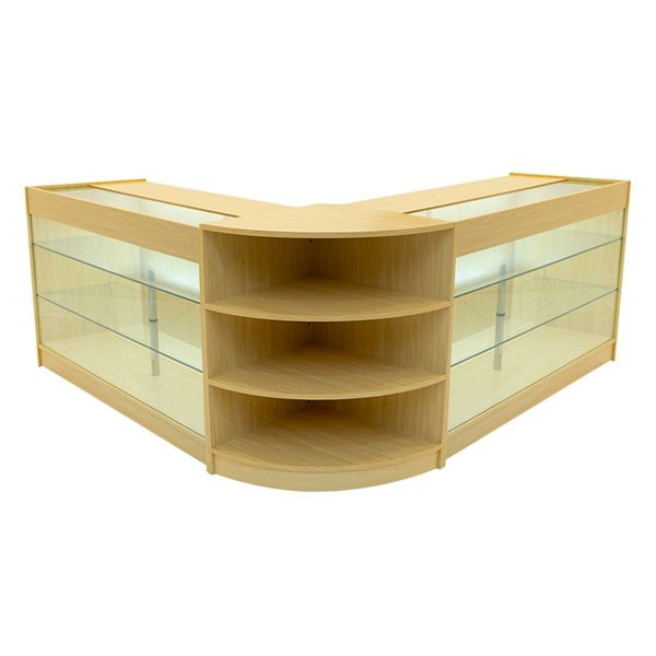 Monstershop Apollo LED Shop Counter Set LM60 & 2 x K1500 - Maple