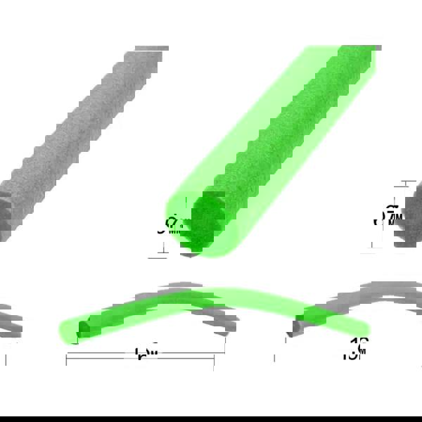 Vibrant neon green Comfy Swim Noodle high quality foam training aid