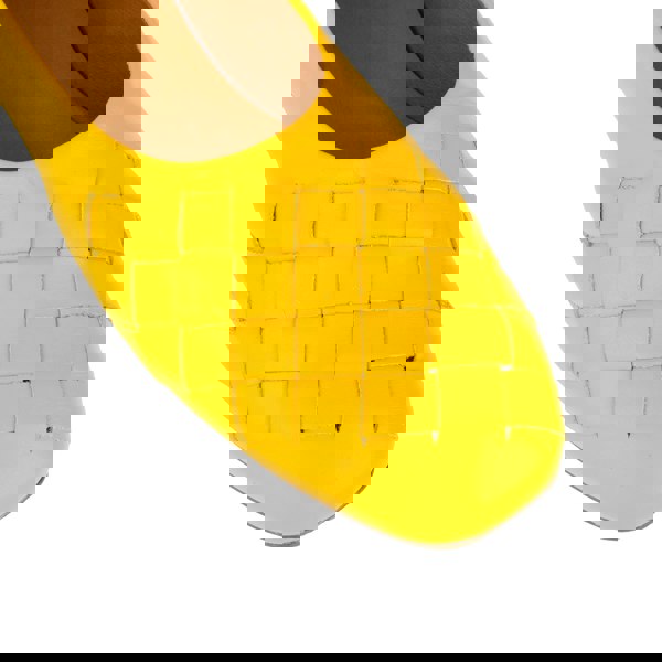 Embassy London Solenne - Yellow - Women's handwoven Leather Ballet Pump