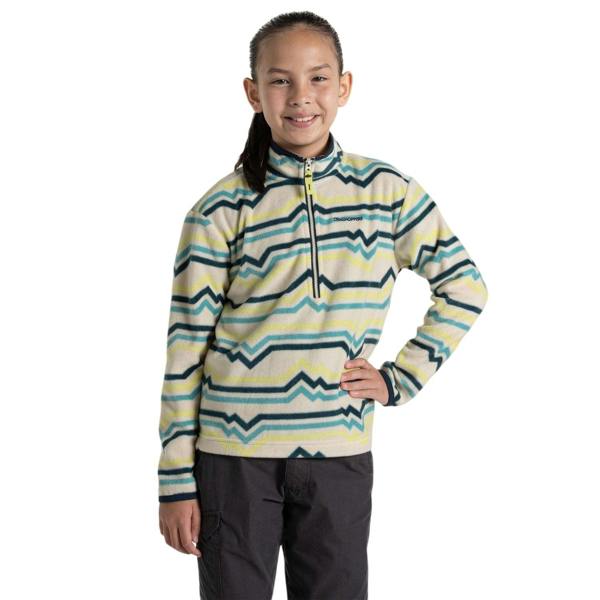 Craghoppers Childrens/Kids Embroidered Funnel Neck Sweatshirt - Key Lime - 