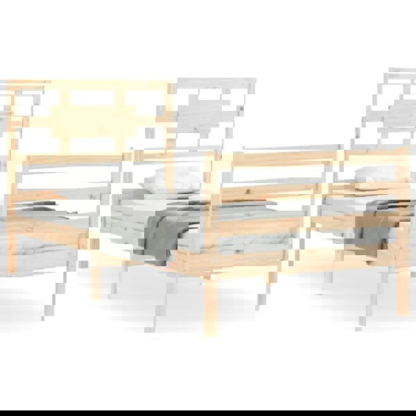 Berkfield Bed Frame with Headboard 90x200 cm Solid Wood