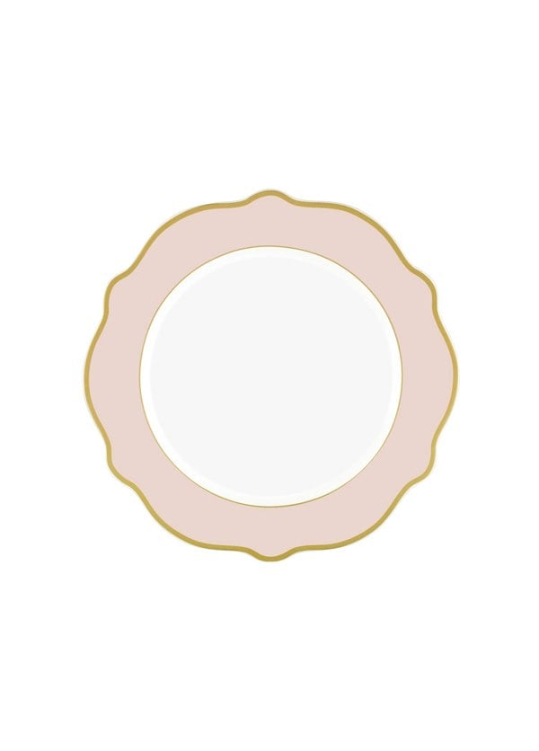 Rozi Jaswely Collection Porcelain Side Plates, Set of 6 (Pink)