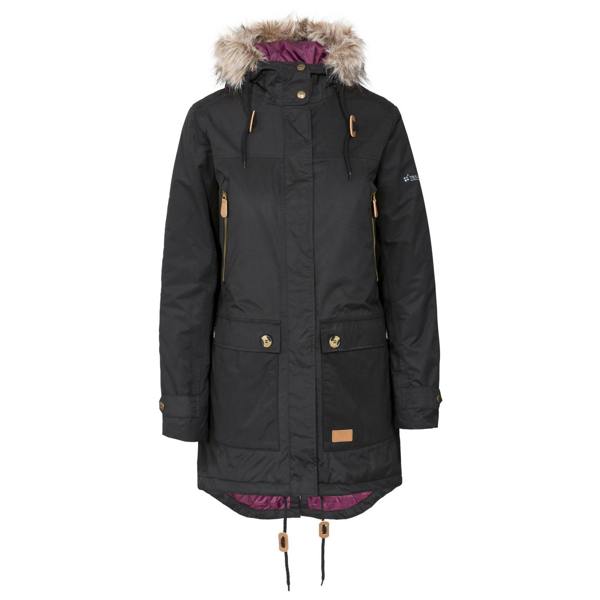 Trespass Womens/Ladies Clea Waterproof Parka - Black - 