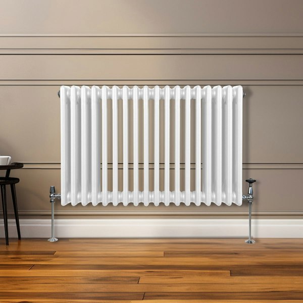 Monstershop Traditional 3 Column Radiator - 600 x 832mm - White