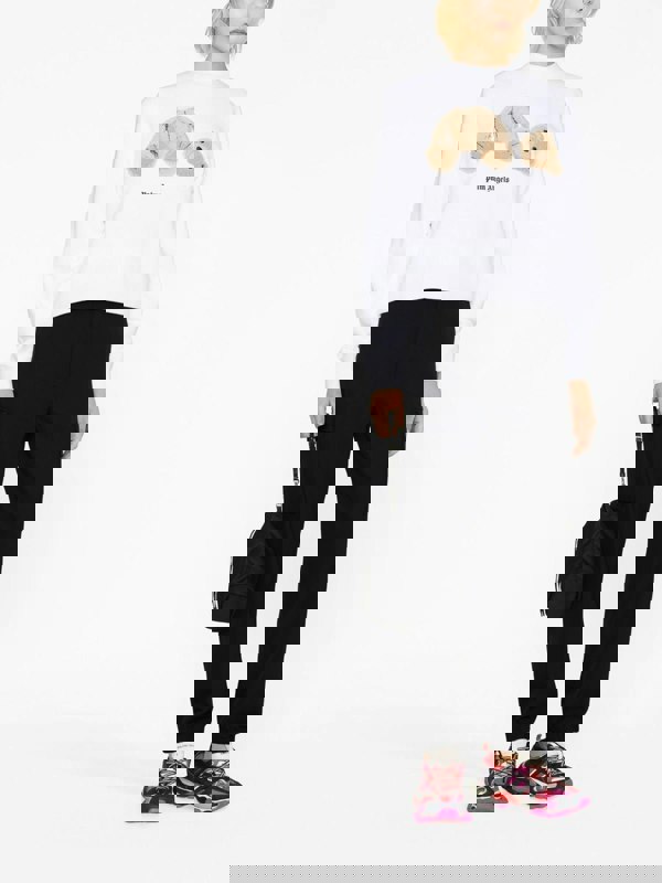 Palm Angels Bear Fitted Crew White Brown - Supplied FashionPalm Angels