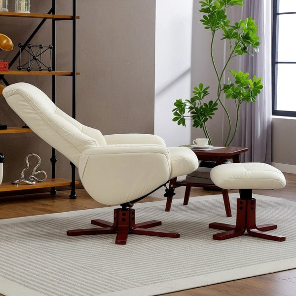 Accent Chair with Ottoman